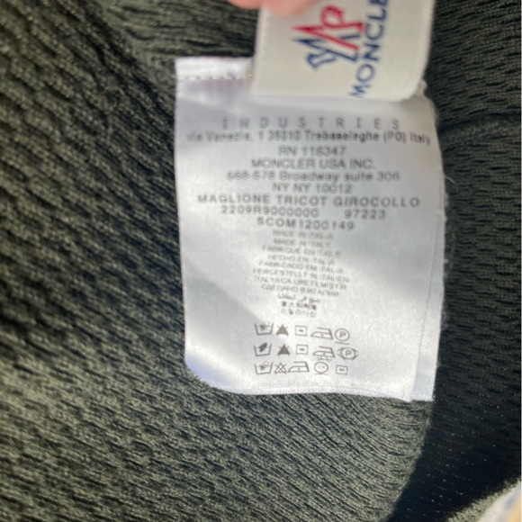 Men’s Olive-Green Moncler Sweater - Picture 7 of 7